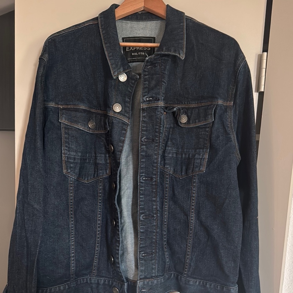 Express Blue Lightweight Shirt Jacket